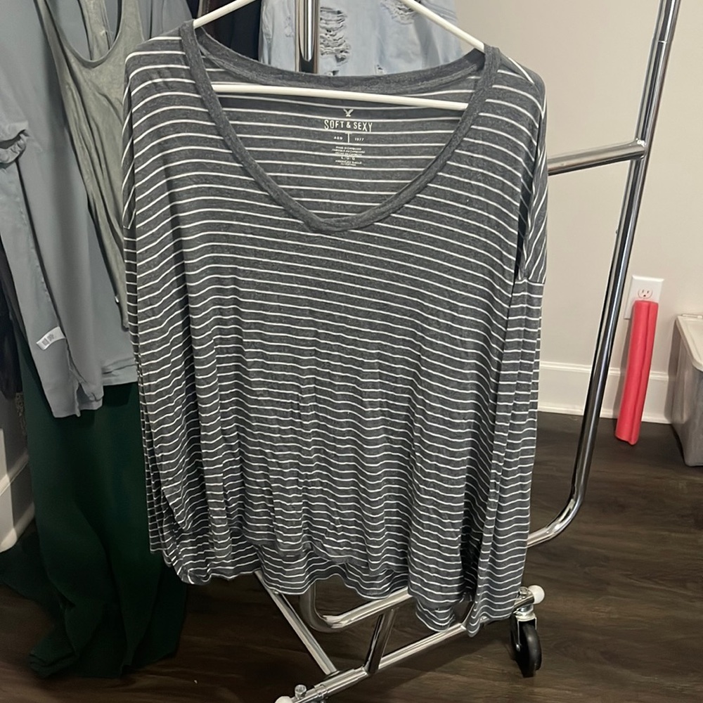 American Eagle Soft & Sexy Striped Tee